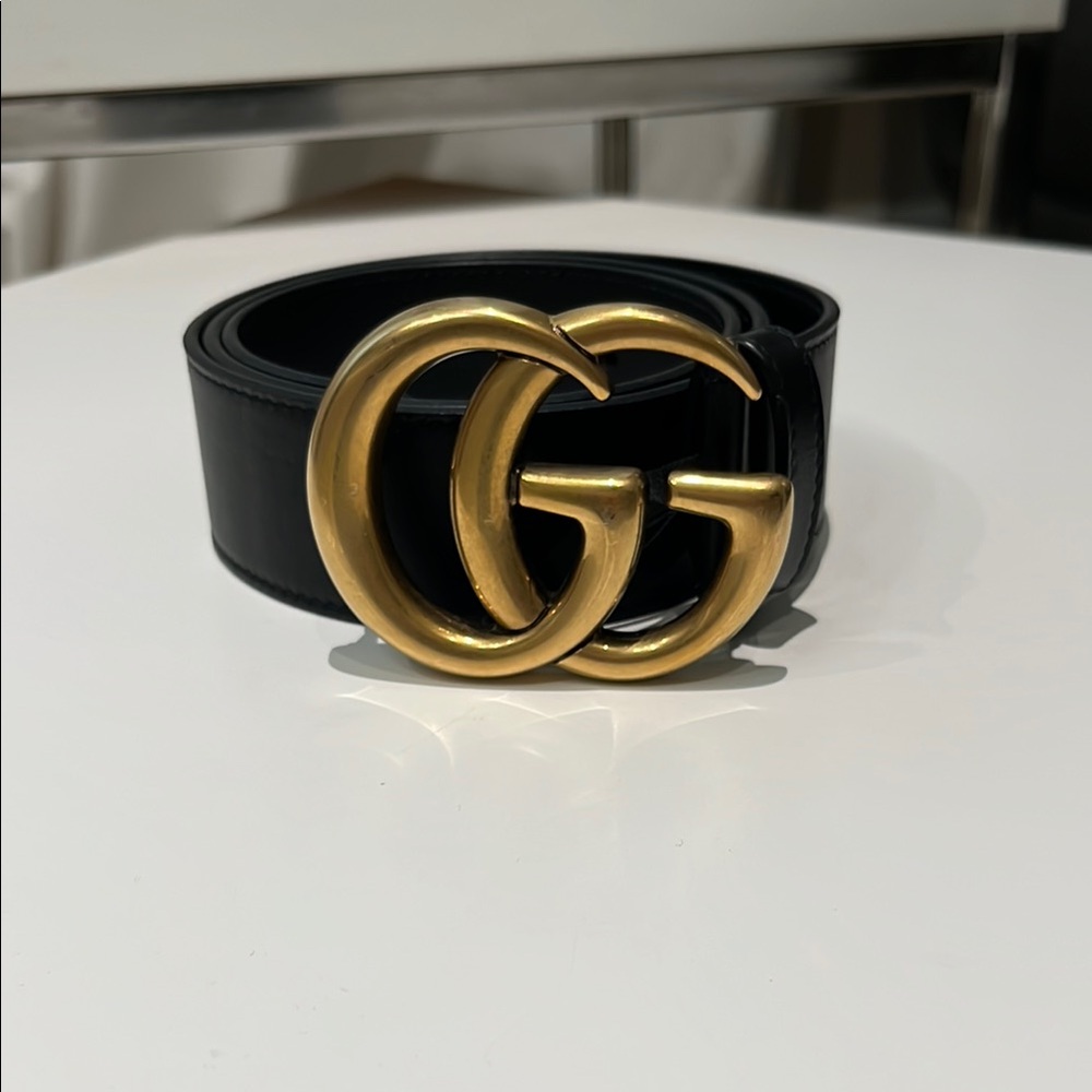 Gucci Gold GG Belt 80/32